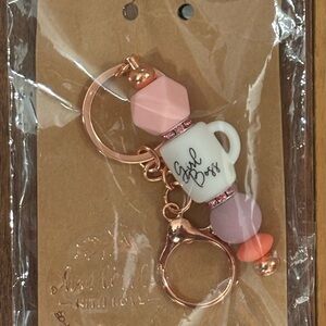 Charmed Keychain with “Girl Boss”